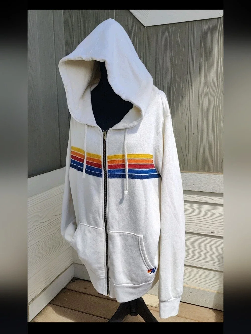 Aviator Nation 5 stripe hoodie size XL - Picture 1 of 10